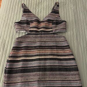 Side Slit Striped Dress